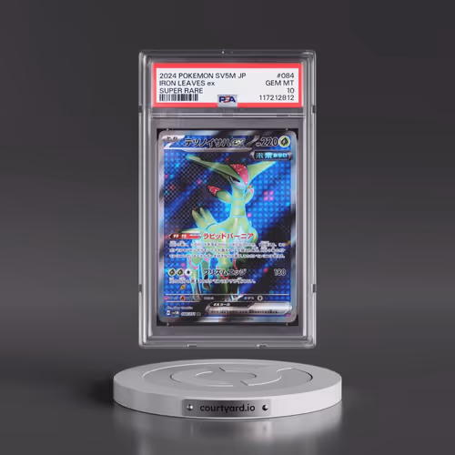 2024 Pokémon Sv5m-Cyber Judge #084 Iron Leaves EX - Holo Super Rare (PSA 10 GEM MINT)