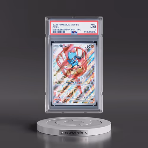 2025 Pokémon Mep EN-Me Black Star Promo #010 Riolu - Mega Evolution Elite Trainer Box-Mega Lucario (