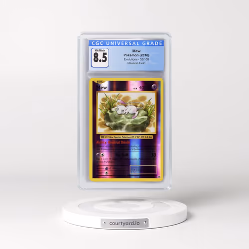 2016 Evolutions #53/108 Mew - Reverse Holo (CGC 8.5 NM-MT+)