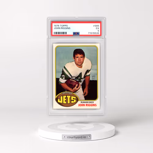 1976 Topps #305 John Riggins (PSA 5 EX)