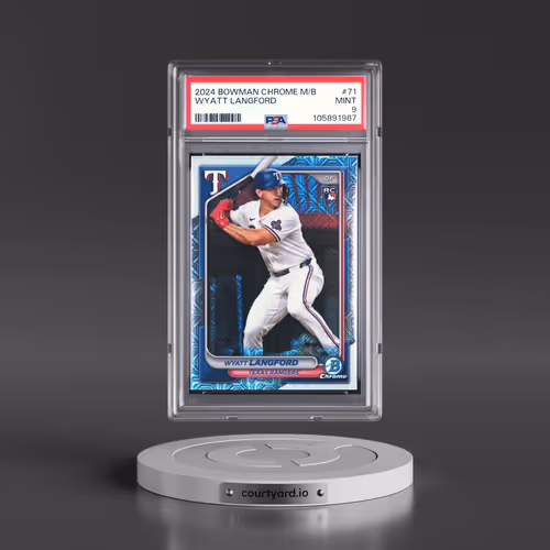 2024 Bowman Chrome Mega Box #71 Wyatt Langford (PSA 9 MINT)