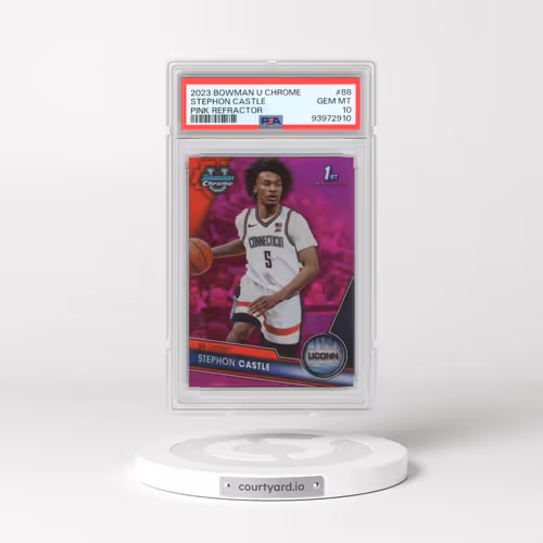 2023 Bowman University Chrome #88 Stephon Castle - Pink Refractor (PSA 10 GEM MINT)