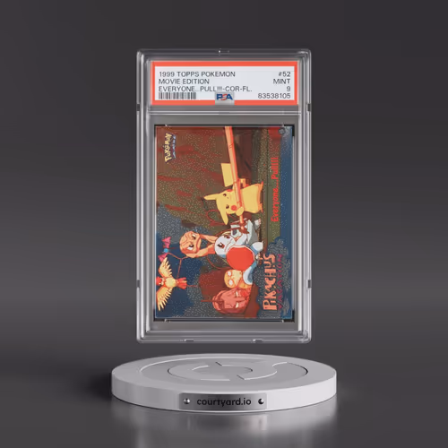 1999 Topps Pokémon the Movie Edt #52 Movie Edition - Everyone...Pull!!!-Corrected-Foil (PSA 9 MINT)