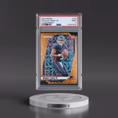 2024 Panini Prizm #378 Michael Penix Jr. - Lazer Prizm (PSA 9 MINT)