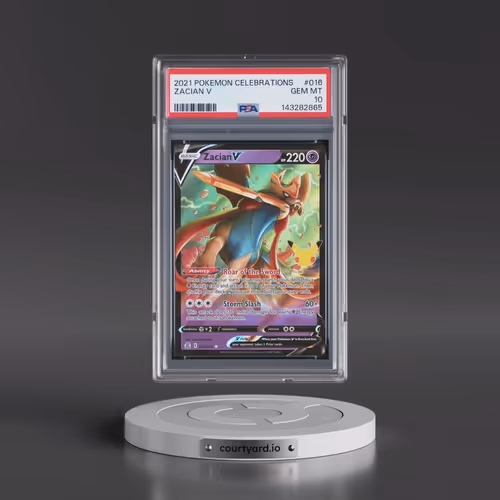 2021 Pokémon Celebrations #016 Zacian V - Holo (PSA 10 GEM MINT)