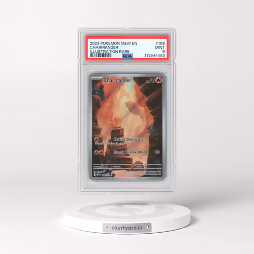2023 Pokémon Mew EN-151 #168 Charmander - Illustration Rare (PSA 9 MINT)