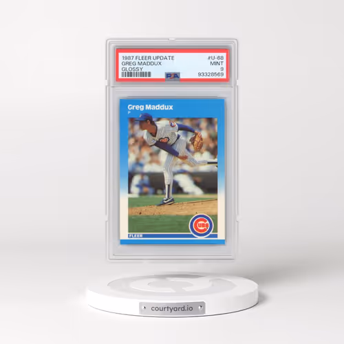 1987 Fleer Update Glossy #U-68 Greg Maddux (PSA 9 MINT)