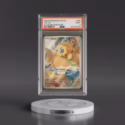 2023 Pokémon Par EN-Paradox Rift #196 Joltik - Illustration Rare (PSA 9 MINT)
