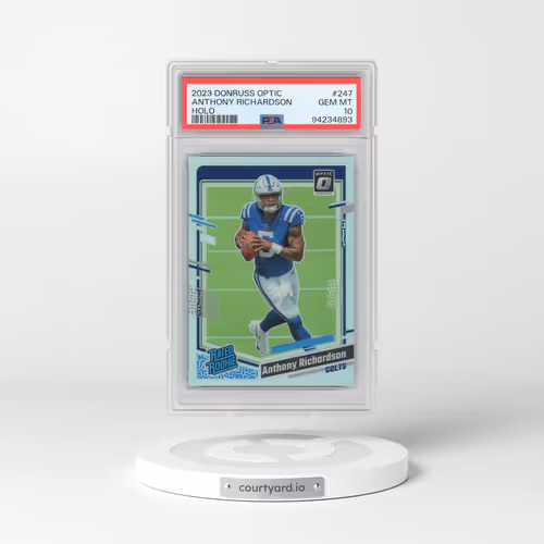 2023 Panini Donruss Optic #247 Anthony Richardson - Holo (PSA 10 GEM MINT)