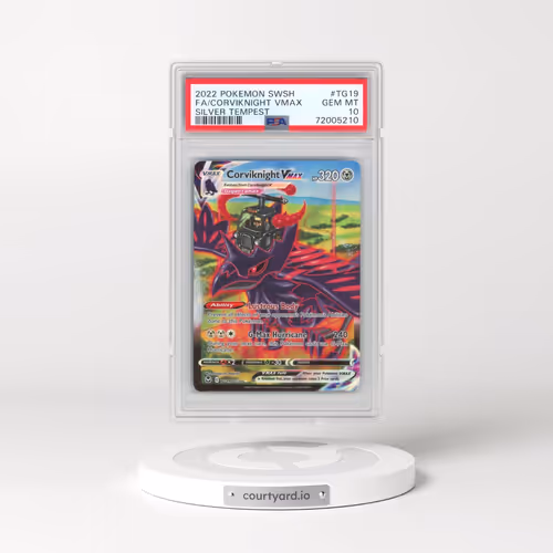 2022 Pokémon Sword & Shield Silver Tempest #TG19 Corviknight Vmax - Full Art (PSA 10 GEM MINT)