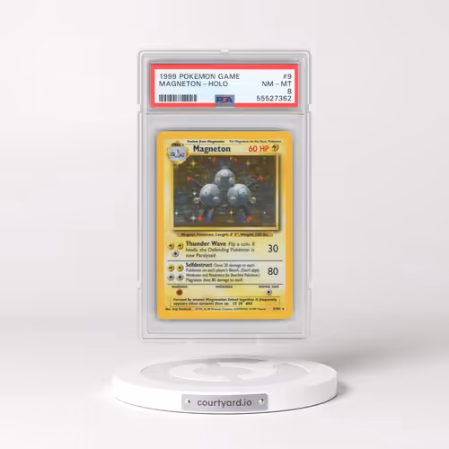 1999 Pokémon Game #9 Magneton - Holo (PSA 8 NM-MT)