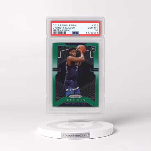 2019 Panini Prizm #252 Jarrett Culver - Green Prizm (PSA 10 GEM MINT)