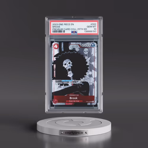 2023 One Piece Premium Bandai Premium Card Collection 25th Edition #022 Brook (PSA 10 GEM MINT)
