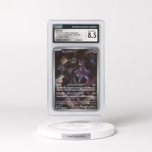 2023 Pokémon Card 151 #183/165 Mewtwo - Art Rare (CGC 8.5 NM-MT+)