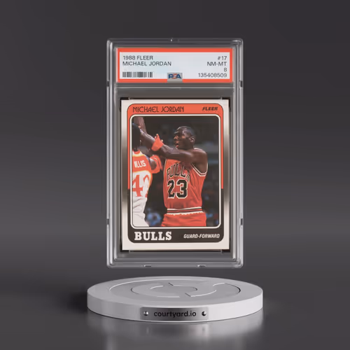 1988 Fleer #17 Michael Jordan (PSA 8 NM-MT)