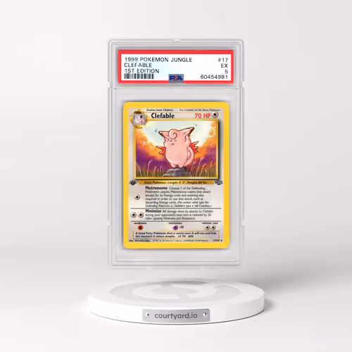 1999 Pokémon Jungle #17 Clefable - 1st Edition (PSA 5 EX)