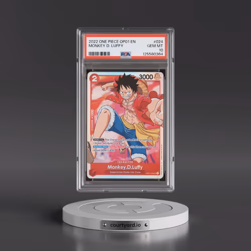 2022 One Piece OP01-Romance Dawn #024 Monkey D. Luffy (PSA 10 GEM MINT)