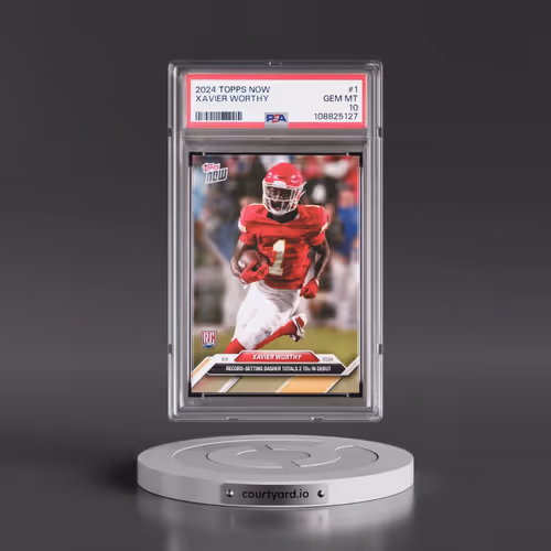 2024 Topps Now #1 Xavier Worthy (PSA 10 GEM MINT)