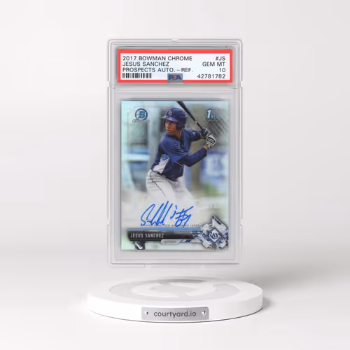 2017 Bowman Chrome Prospect Autographs #JS Jesus Sanchez - Refractor (PSA 10 GEM MINT)