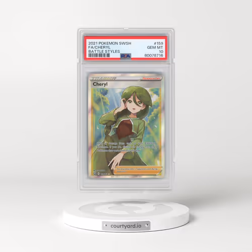 2021 Pokémon Sword & Shield Battle Styles #159 Cheryl - Full Art (PSA 10 GEM MINT)