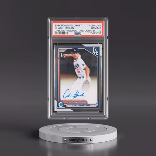 2024 Bowman Draft Chrome Prospect Autographs #CPACHA Chase Harlan (PSA 10 GEM MINT)