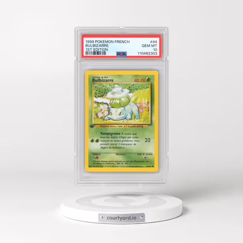 1999 Pokémon #44 Bulbizarre - 1st Edition (PSA 10 GEM MINT)
