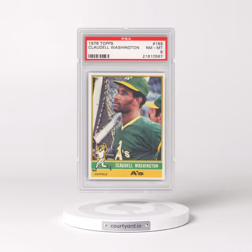 1976 Topps #189 Claudell Washington (PSA 8 NM-MT)