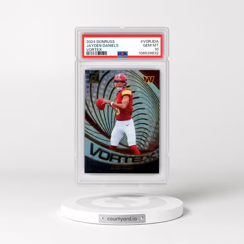 2024 Panini Donruss Vortex #VORJDA Jayden Daniels (PSA 10 GEM MINT)