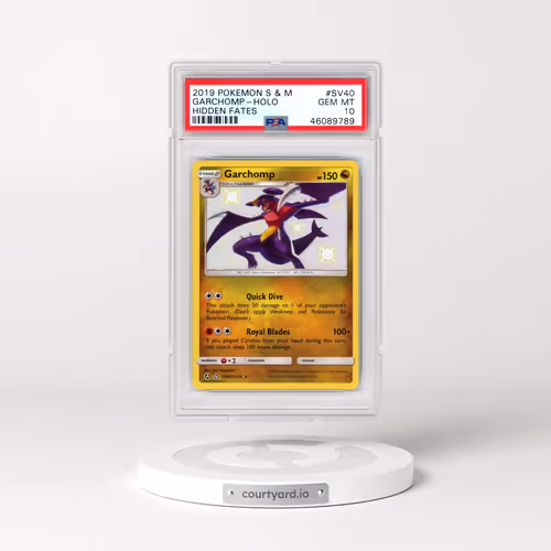 2019 Pokémon Sun & Moon Hidden Fates #SV40 Garchomp - Holo (PSA 10 GEM MINT)