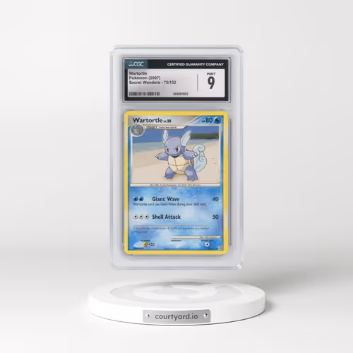 2007 Secret Wonders #75/132 Wartortle (CGC 9 MINT)