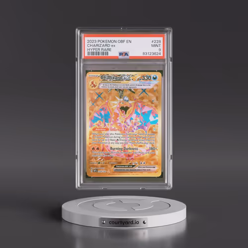 2023 Pokémon Obf EN-Obsidian Flames #228 Charizard EX - Holo Hyper Rare (PSA 9 MINT)