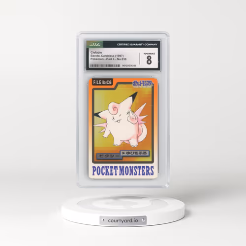 1997 (Pocket Monsters on Bottom) Part 4 #036 Clefable (CGC 8 NM-MT)