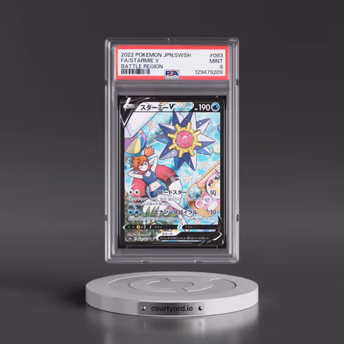 2022 Pokémon Sword & Shield Battle Region #083 Starmie V - Holo Full Art (PSA 9 MINT)