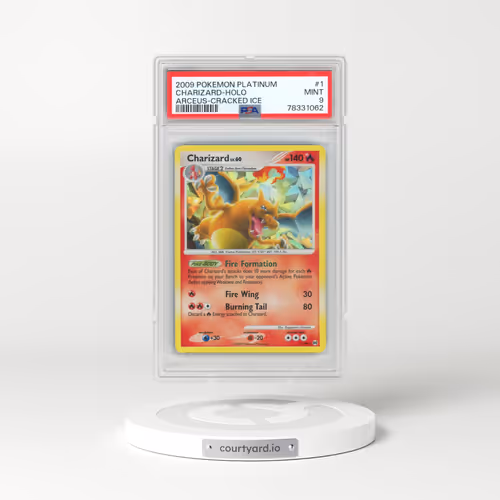 2009 Pokémon Platinum Arceus #1 Charizard - Holo Cracked Ice (PSA 9 MINT)
