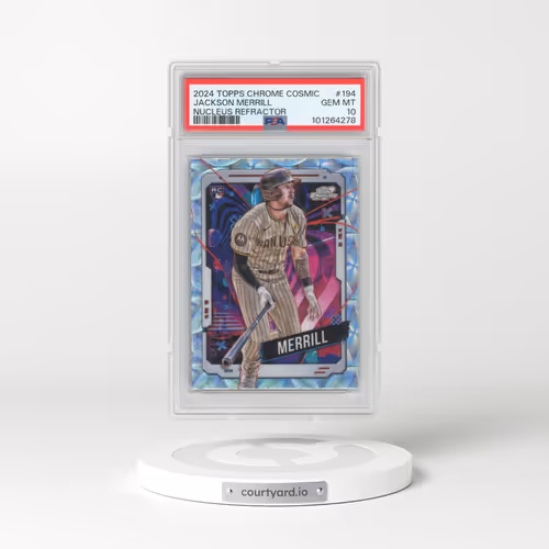 2024 Topps Chrome Cosmic #194 Jackson Merrill - Nucleus Refractor (PSA 10 GEM MINT)