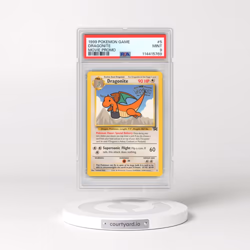 1999 Pokémon Game Movie #5 Dragonite - Movie Promo (PSA 9 MINT)