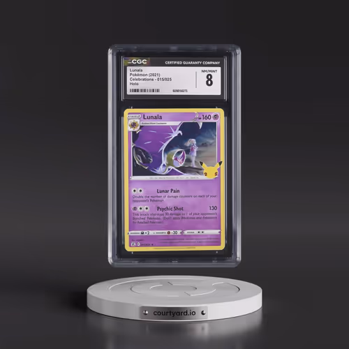 2021 Celebrations #015/025 Lunala - Holo (CGC 8 NM-MT)