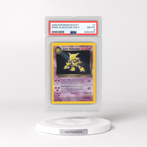 2000 Pokémon Rocket #1 Dark Alakazam - Holo (PSA 8 NM-MT)