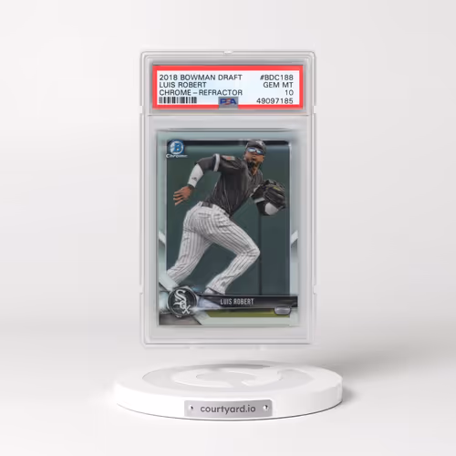 2018 Bowman Draft #BDC188 Luis Robert - Chrome-Refractor (PSA 10 GEM MINT)