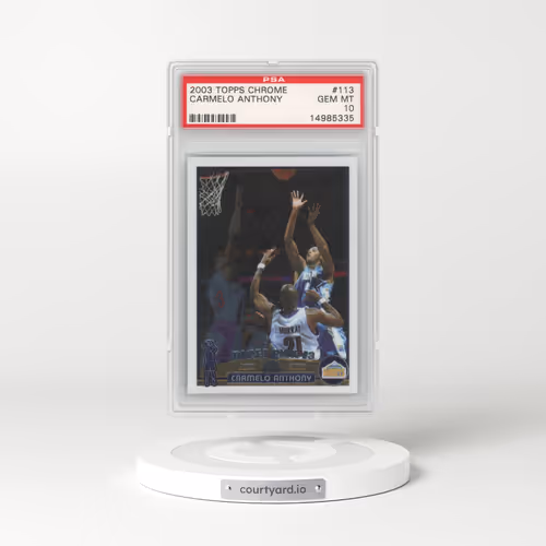 2003 Topps Chrome #113 Carmelo Anthony (PSA 10 GEM MINT)