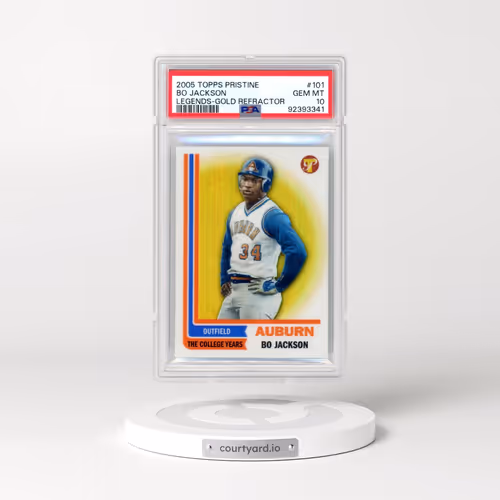 2005 Topps Pristine Legends #101 Bo Jackson - Gold Refractor (PSA 10 GEM MINT)