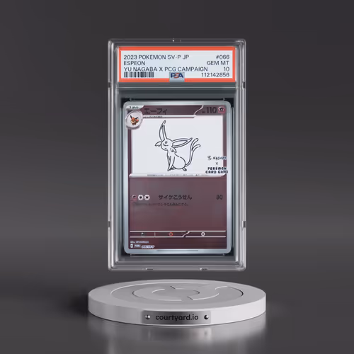 2023 Pokémon SV-P Promo #066 Espeon - YU Nagaba X Pokemon Card Game Campaign (PSA 10 GEM MINT)