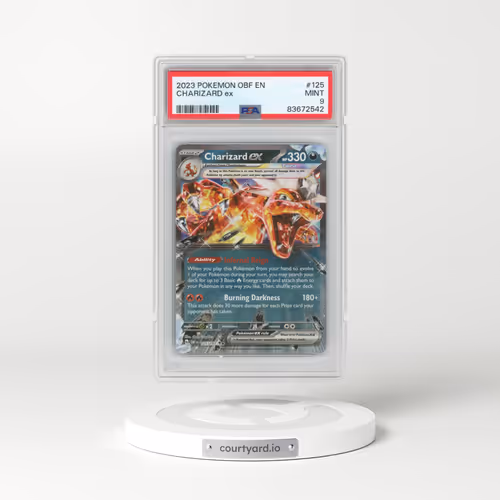2023 Pokémon Obf EN-Obsidian Flames #125 Charizard EX - Holo (PSA 9 MINT)