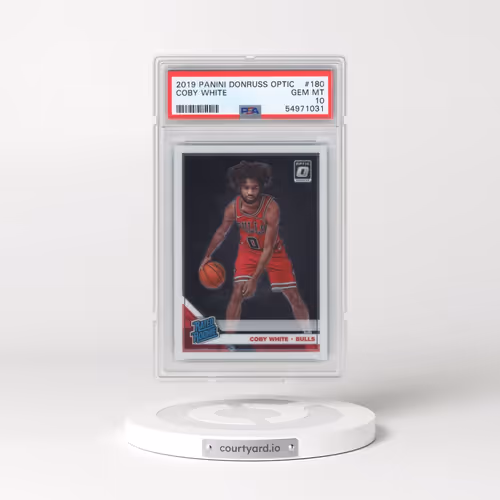 2019 Panini Donruss Optic #180 Coby White (PSA 10 GEM MINT)