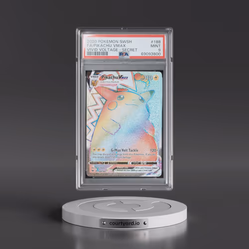 2020 Pokémon Sword & Shield Vivid Voltage #188 Pikachu Vmax - Full Art Secret (PSA 9 MINT)