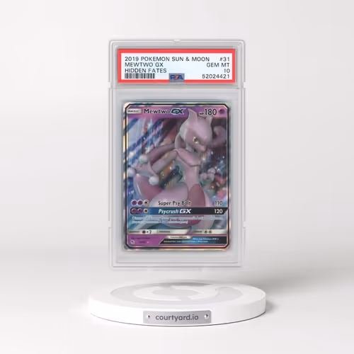 2019 Pokémon Sun & Moon Hidden Fates #31 Mewtwo GX - Holo (PSA 10 GEM MINT)