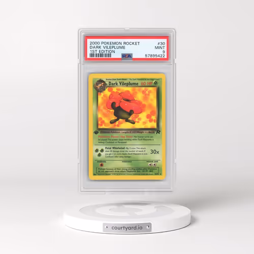 2000 Pokémon Rocket #30 Dark Vileplume - 1st Edition (PSA 9 MINT)