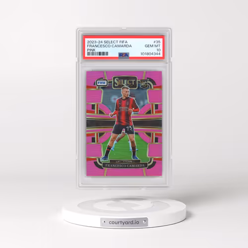 2023-24 Panini Select FIFA #35 Francesco Camarda - Pink (PSA 10 GEM MINT)