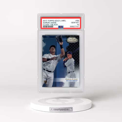 2017 Topps Gold Label #86 Aaron Judge - Class 1-Black (PSA 10 GEM MINT)
