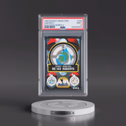 1998 Pocket Monsters Sealdass Series 3 #148 Hakuryu (PSA 9 MINT)